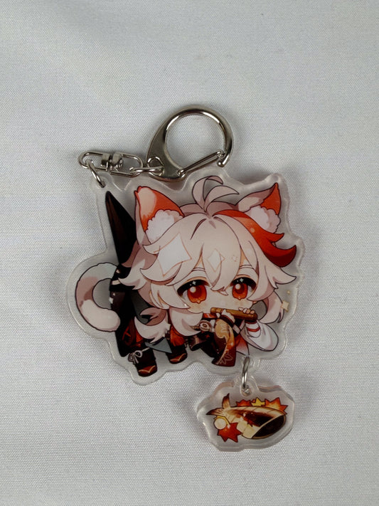 Genshin Impact Kazuha Cosplay Acrylic Keychain Pendant Decor