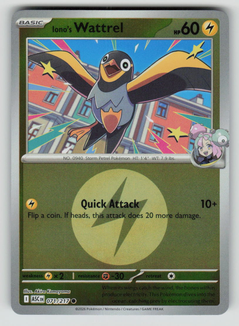 Iono's Wattrel - 071/217 (Energy Symbol Pattern)